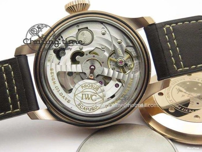 MIROTIME 1223 Big Pilot IW500909 RG ZF 1:1 Best Edition Le Petit Prince On Brown Leather Strap A Breathable 7293